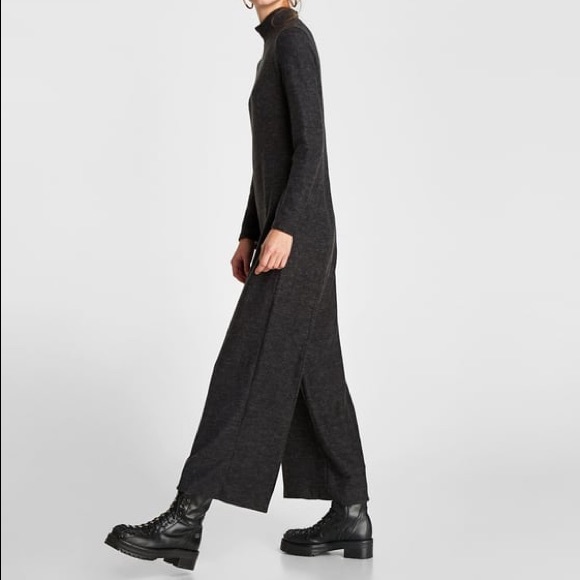 high neck jumpsuit zara